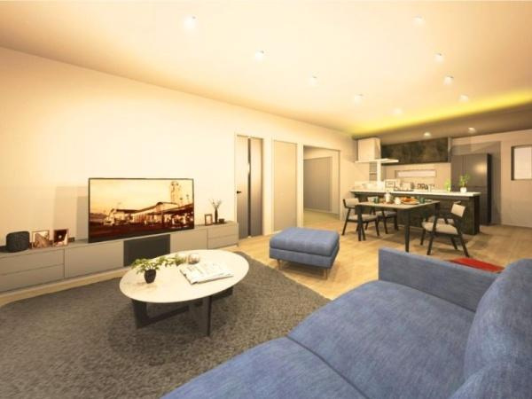 タマタウン美し野　3号地の完成予想図|※内観パースはイメージです。