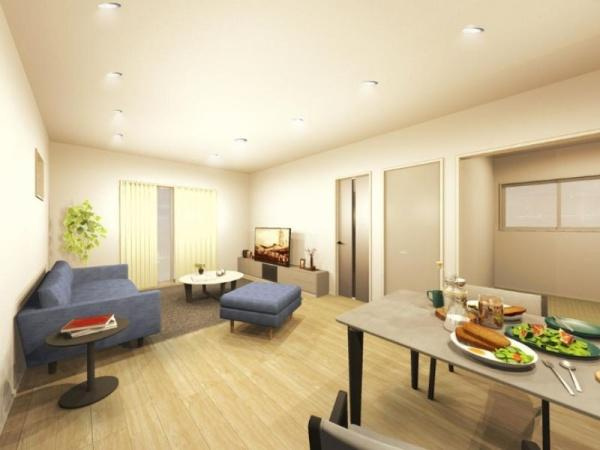 タマタウン美し野　3号地の完成予想図|※内観パースはイメージです。