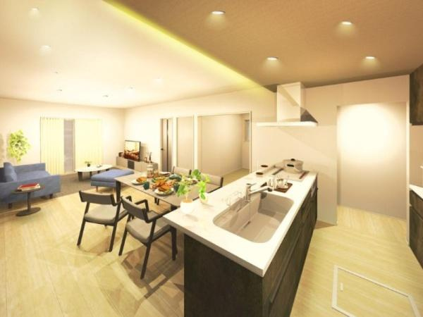 タマタウン美し野　3号地の完成予想図|※内観パースはイメージです。