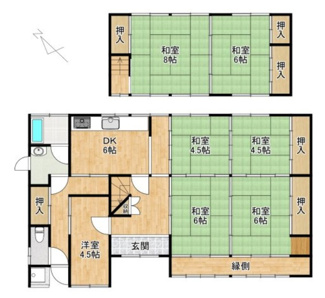 【間取り】 | 守山市播磨田町　中古戸建