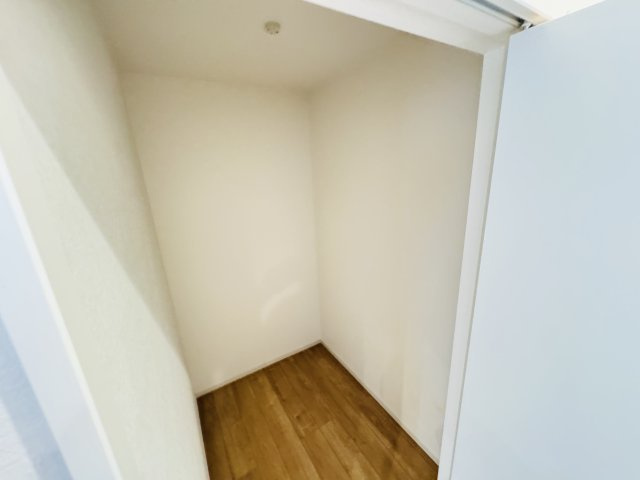 流山市江戸川台西２丁目新築戸建【江戸川台小学校：9分】の収納|1Fウォークインクローゼット