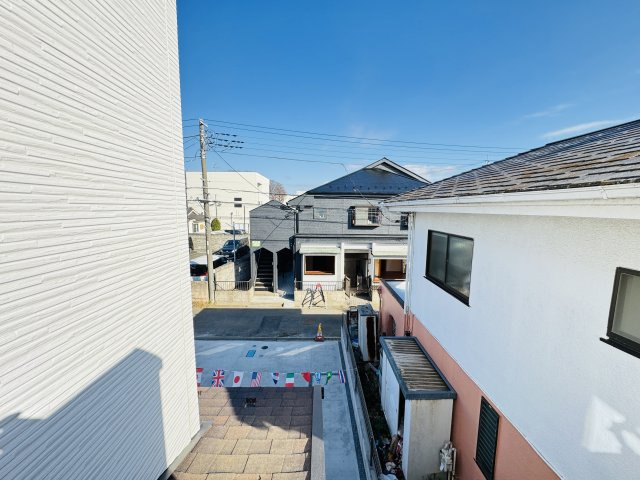 流山市江戸川台西２丁目新築戸建【江戸川台小学校：9分】の展望|バルコニーより道路側眺望