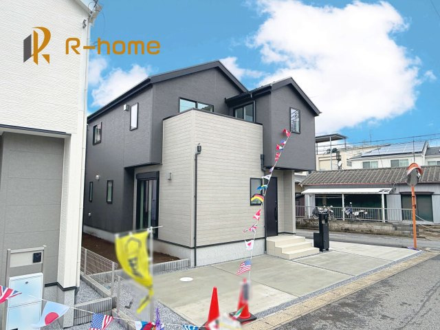 我孫子市東我孫子1丁目第1期　新築戸建て　1号棟の外観|建物完成いたしました！ご予約で『平日』や『夕方』などでもご見学可能です！