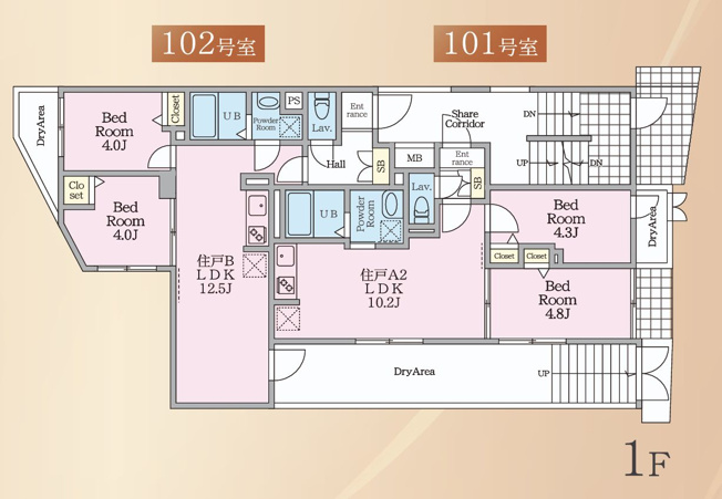 【間取り】 | HJクラウンⅠ