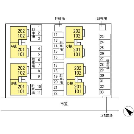 シャルマン ＡＢＣＤの区画図