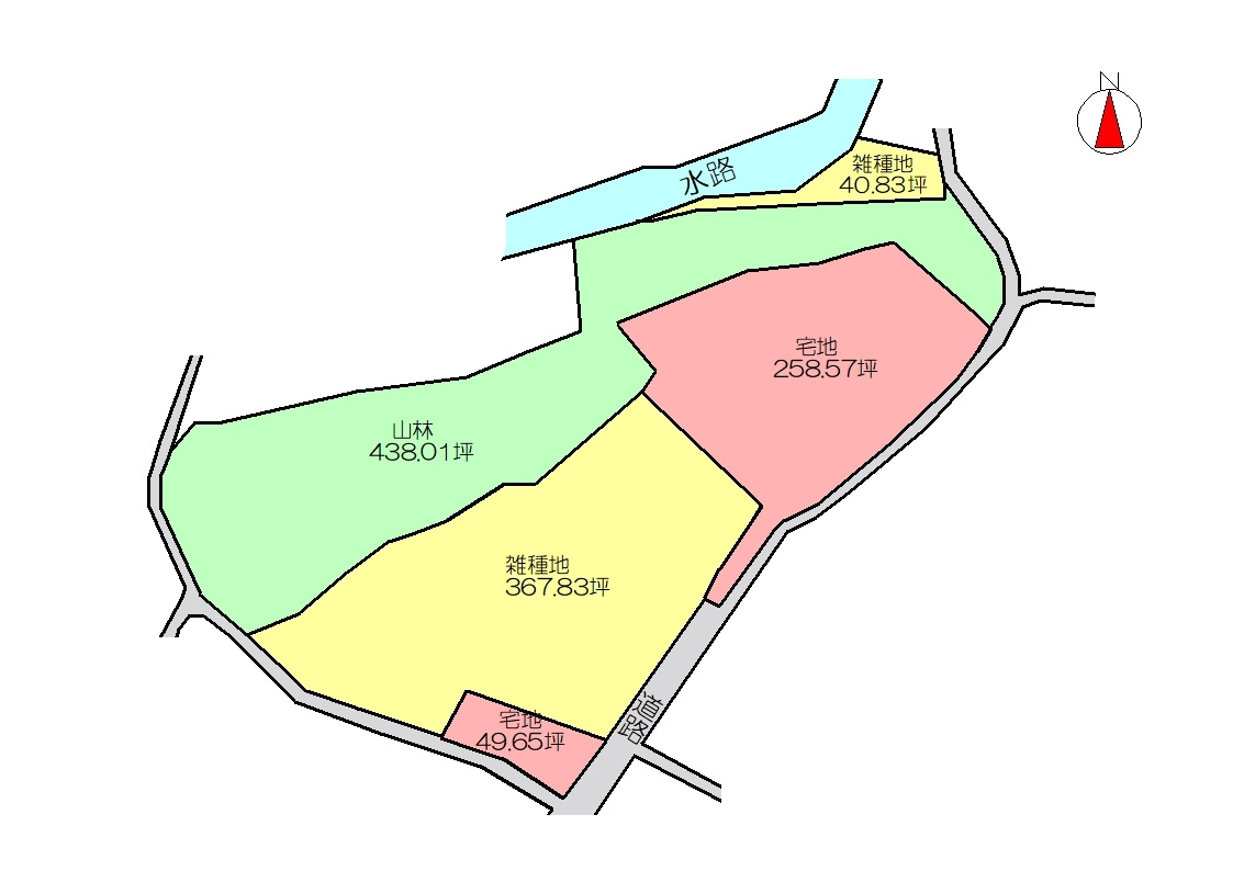 丹波市市島町下鴨阪の中古一戸建の区画図|
