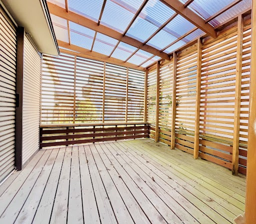 売中古戸建　中央区三島町の設備|おうち時間が楽しくなる、ウッドデッキのある暮らし。