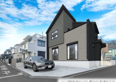 【外観】 | 新築　東大沼　小田急線　相模大野駅　横浜線　古淵駅 | 詳細　角地　土地124.95㎡　建物101.28㎡