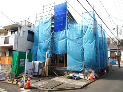 【区画図】 | 新築　東大沼　小田急線　相模大野駅　横浜線　古淵駅 | 東南角地　カースペース２台