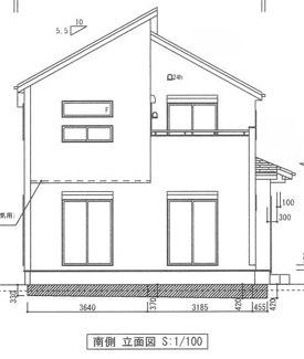 【外観パース】 | 新築　東大沼　小田急線　相模大野駅　横浜線　古淵駅 | 南側　立面図