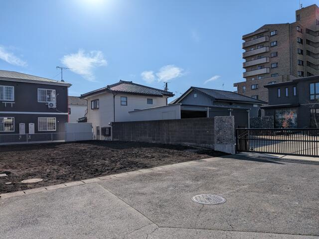 宇都宮市越戸1丁目　158.74㎡　売地の外観|物件の南西方向を撮影