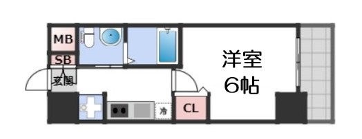 【間取り】 | エステムプラザ難波WESTリバークロス