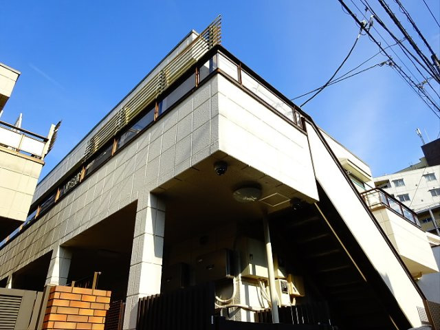 フラット羽根木の外観|外観は落ち着いています