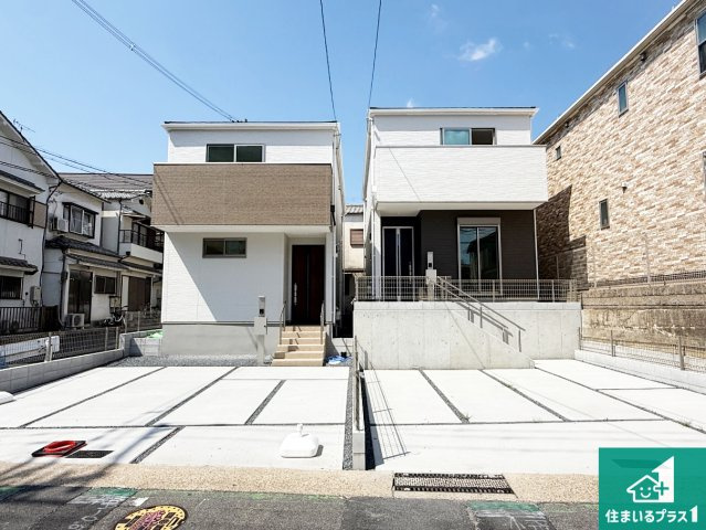 宇治市広野町丸山　第1期　新築一戸建ての外観|安心の10年保証！外観を美しく保ち、雨水で汚れを落とします！気になることがありましたら、お気軽にお問い合わせください！
