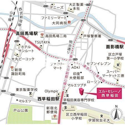 【地図】 | エル・セレーノ西早稲田