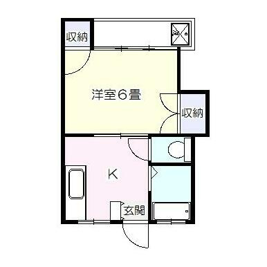 コーポラス真間Aの間取り