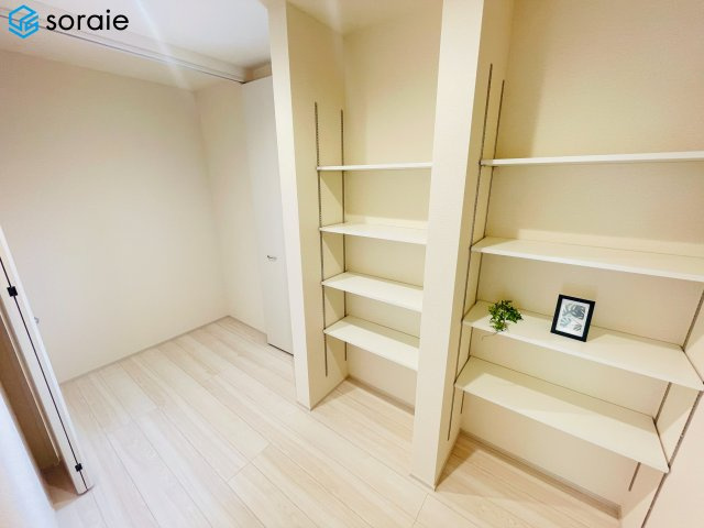 所沢市下安松第7　新築戸建て　リーブルガーデンの収納|4/13撮影