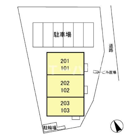 コージーコートの区画図
