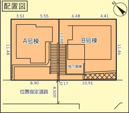 戸塚区平戸町　新築戸建て　第2の区画図