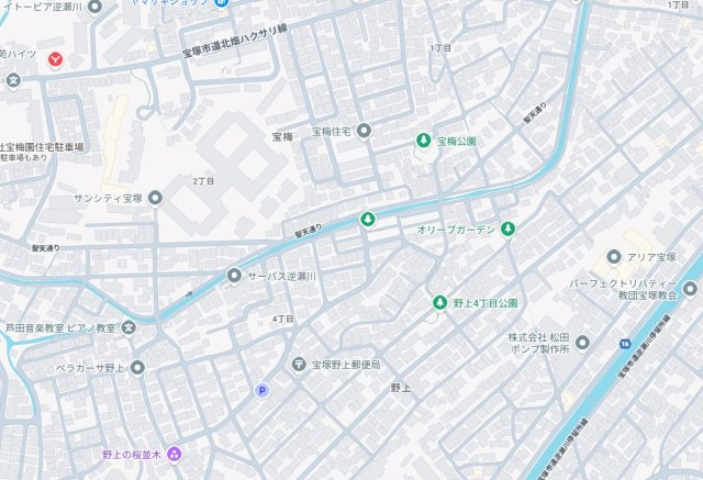 宝塚市宝梅　第1期　新築一戸建ての地図