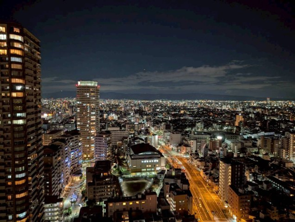 【展望】 | 本物件からの眺望（夜景）になります。
北東角住戸の中でも眺望が抜けているお部屋です☆