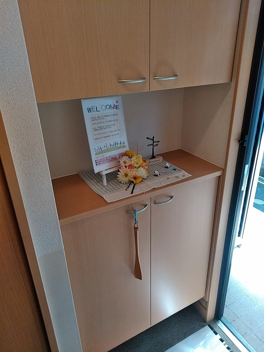 セジュール堂林 B棟の玄関