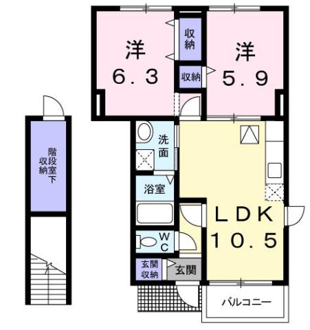 フォンテーヌ・Ⅲの間取り