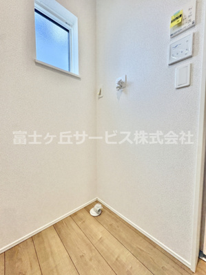 【ランドリースペース】 | 豊橋市下地町 新築一戸建て 4号棟 | 洗濯機置き場です