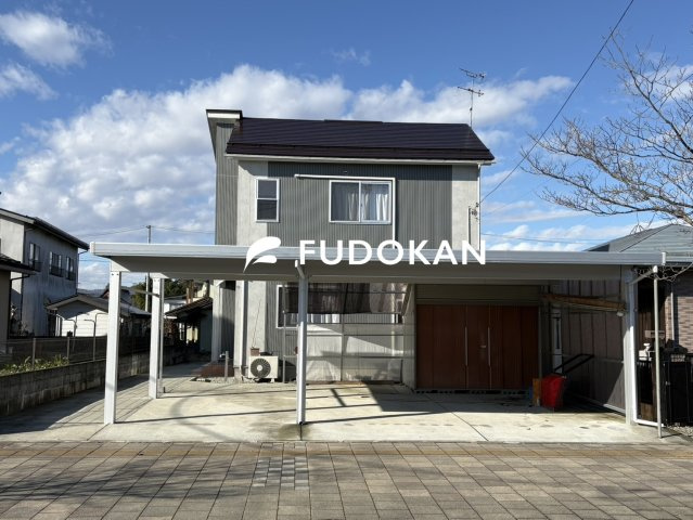 河北町谷地ひな市二丁目の外観|3台用カーポート付き！内覧受付中！