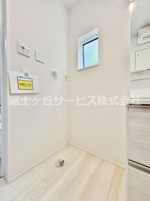 【ランドリースペース】 | 豊橋市北山町 新築一戸建て 5号棟 | 洗濯機置き場です