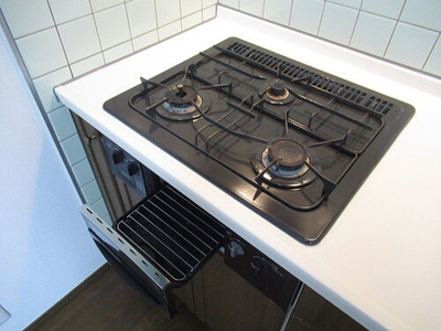 【キッチン】 | ライオンズマンション藤沢湘南台壱番館 | グリル付きコンロ