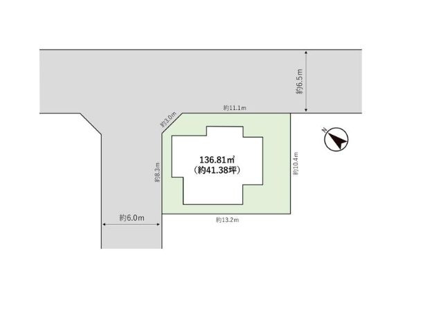 厚木市緑ケ丘4丁目　中古戸建の区画図|区画図「厚木市緑ケ丘4丁目中古戸建」