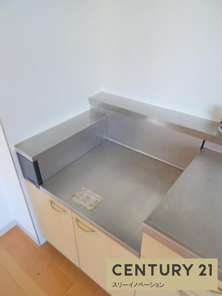 フラット花のキッチン|★ガスコンロ設置可★