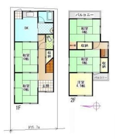 生駒郡斑鳩町興留東１丁目　一戸建の間取り