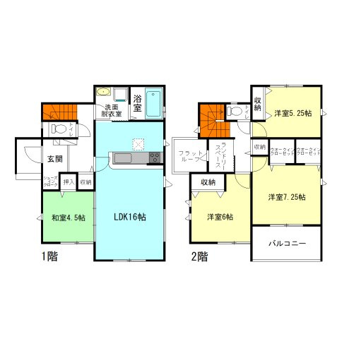 【間取り】 | グラファーレ高崎市上中居町3期ー③ | 水回りを最短距離で結んだラクラク家事同線！
シューズインクロークやランドリースペース完備！