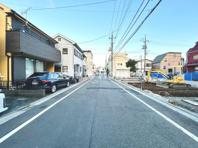 【前面道路含む現地写真】 | 葛飾区鎌倉2丁目新築分譲住宅 | 全面道路
