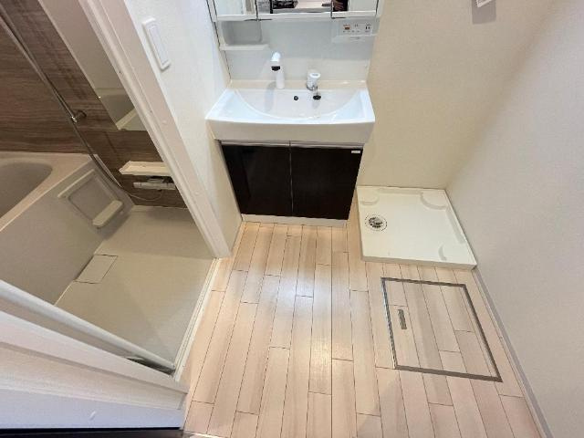 仮）神戸市西区丸塚１丁目新築アパートの洗面所|色合いは異なる場合がございます。（イメージ）