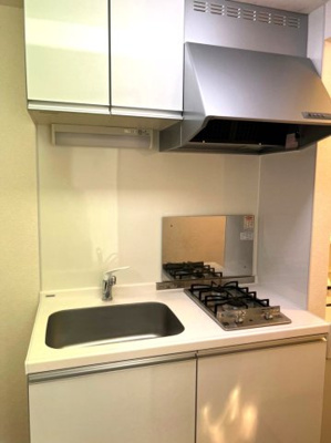 【キッチン】 | セレ梶ヶ谷ヒルズ | 単身者には充分な2口コンロ