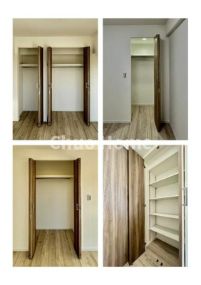 【収納】 | グリーンパーク新小岩 | 居室にはクローゼットを完備し、自由度の高い家具の配置が叶うシンプルな空間です。お子様の成長と必要になる子供部屋を与えるにはぴったりの間取りですね。