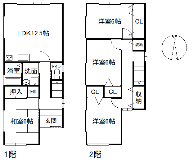 福地の間取り