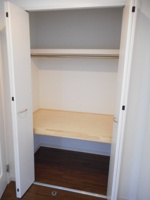 ちょっとした収納スペースも充実しています