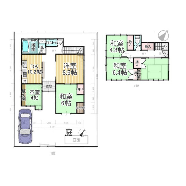 岩倉木野町 中古戸建の独立洗面台