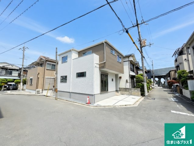 高槻市野田　第1期　新築一戸建ての外観|安心の10年保証！外観を美しく保ち、雨水で汚れを落とします！気になることがありましたら、お気軽にお問い合わせください！
