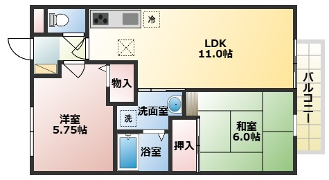 【間取り】 | サンクコール朝和Ａ棟