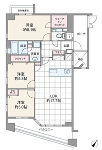 ジェイパーク学芸大学Ⅱの間取り