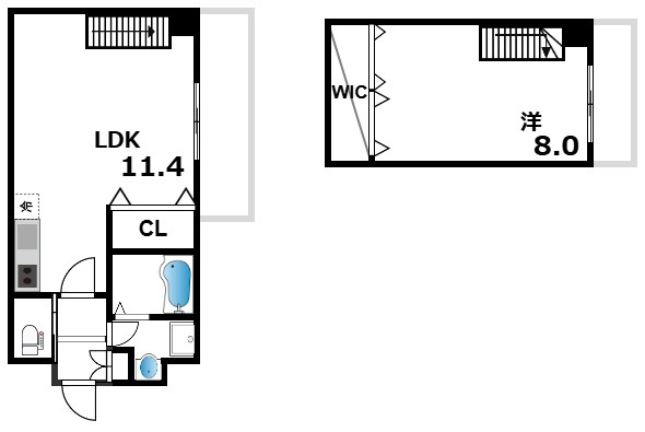エカルラート青谷の間取り