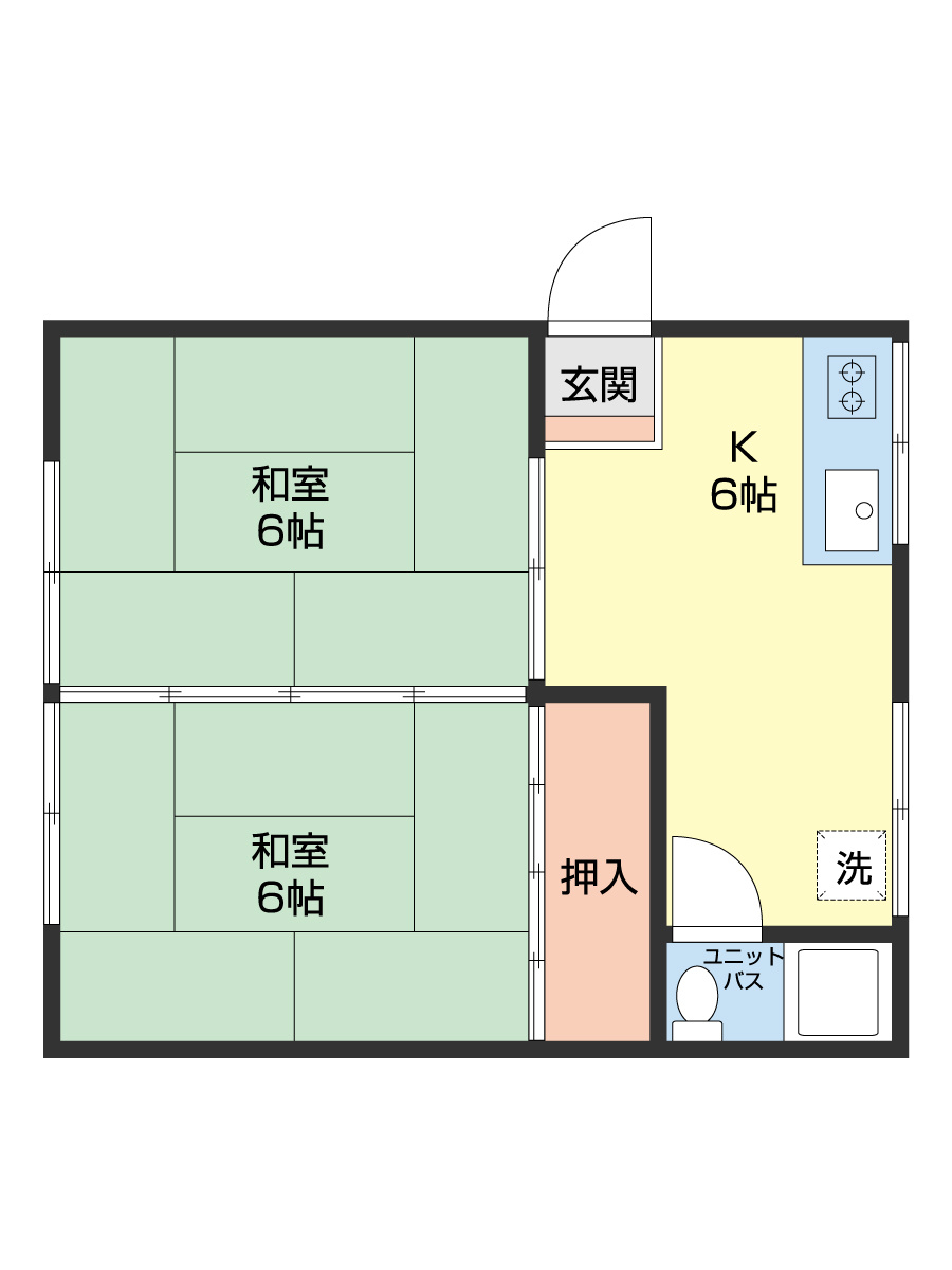 エステート小林Ｂの間取り