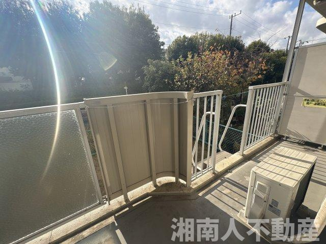 平塚スカイハイツのバルコニー|陽当たり良好なバルコニーです