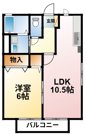クレドールの間取り|※反転タイプあり