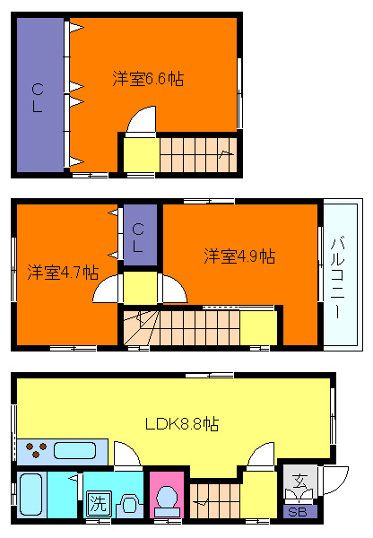 岩屋中町1丁目戸建の間取り